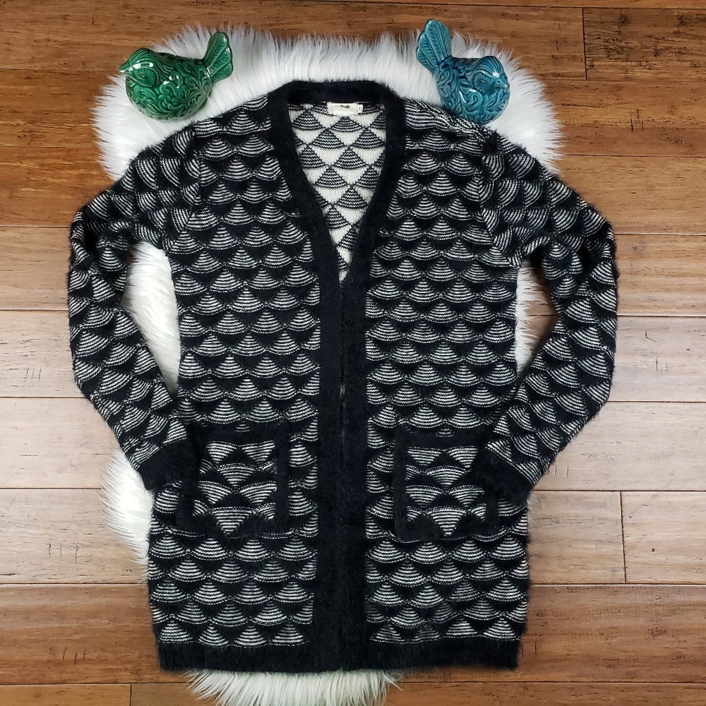 Anthropologie Molly Bracken eyelash cardigan open front sweater